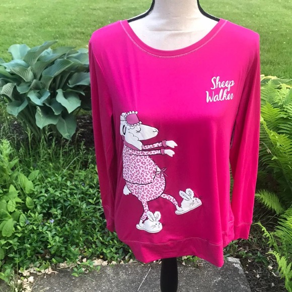 Secret treasures sheep walker pink sleep shirt size s - Picture 1 of 9
